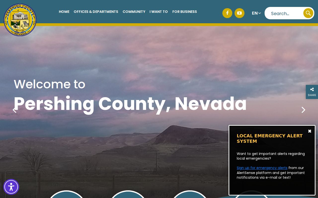 Pershing County criminal history government office directory